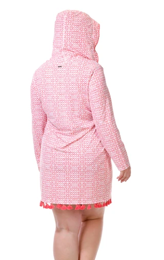 Thumbnail 4: CABANA LIFE Women's Algarve Coverluxe Hooded Cover Up 