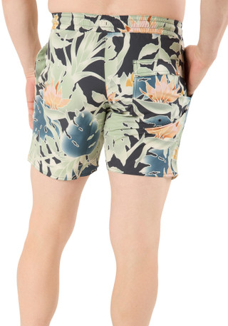 Thumbnail 2: VOLCOM Men's Tropical Print Swim Shorts 