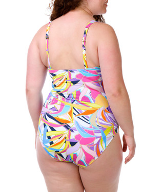 Thumbnail 2: Bleu Rod Beattie Women's Plus Shirred Bandeau Swimsuit 