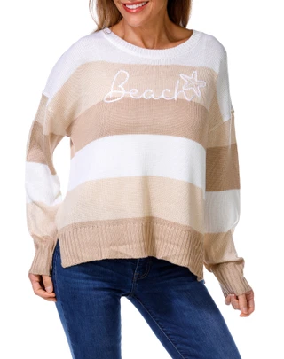 Thumbnail 1: Absolutely Famous Women's Stripe Beach Top 