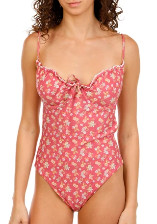 Thumbnail 1: O'Neill Juniors Camellia Floral Kailua Swimsuit  