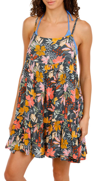 Thumbnail 1: O'Neill Juniors Floral Print Swim Coverup Dress  