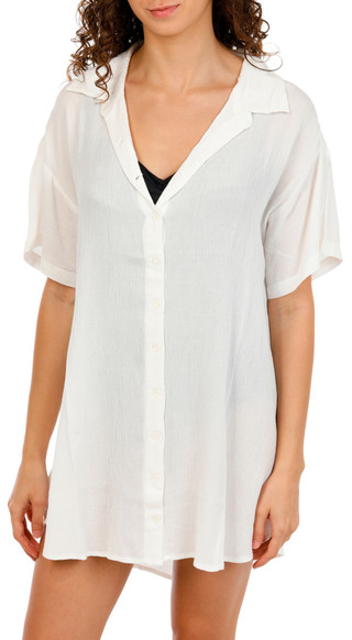 Thumbnail 1: O'Neill Juniors Solid Button Down Swim Coverup  