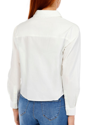 Thumbnail 2: Venus Women's Crop Button Down Top  