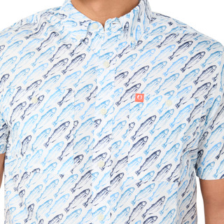 Thumbnail 4: American Outdoor Men's Fish Print Button Down Shirt 
