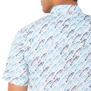 Thumbnail 3: American Outdoor Men's Fish Print Button Down Shirt 