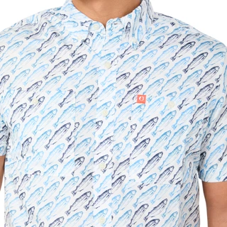 Thumbnail 4: American Outdoor Men's Fish Print Button Down Shirt 