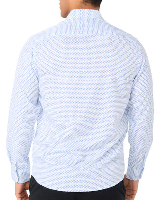 Thumbnail 2: Nautica Men's Grid Print Button Down Shirt 