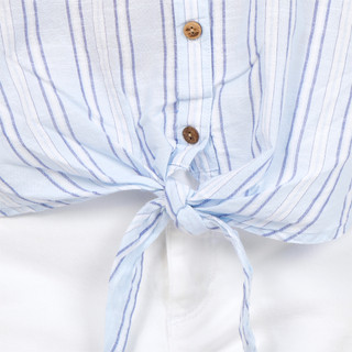 Thumbnail 5: Dash Women's Sleeveless Button Down Striped Top 