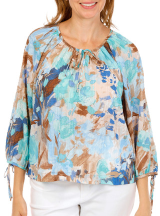 Thumbnail 1: Counterparts Women's Casablanca Tassel Neck Tie Top 
