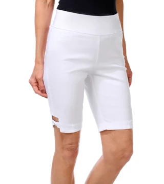 Thumbnail 1: Coral Bay Petite Solid Bermuda Shorts 