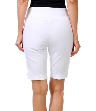 Thumbnail 2: Coral Bay Petite Solid Bermuda Shorts 
