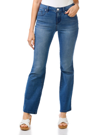 Thumbnail 1: . Women's High Rise Slim Boot Jeans 