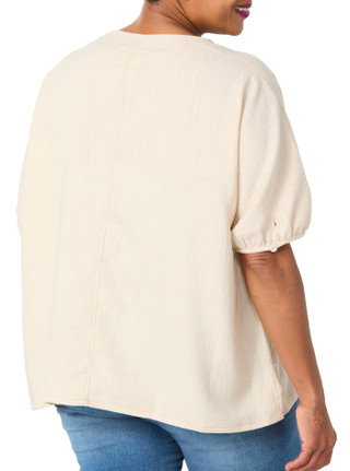 Thumbnail 2: MAX STUDIO Plus Keyhole Neck Top 