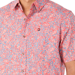 Thumbnail 2: Quiksilver Men's Ditsy Floral Poplin Button Down Shirt 