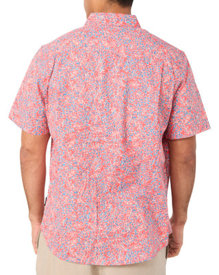 Thumbnail 3: Quiksilver Men's Ditsy Floral Poplin Button Down Shirt 