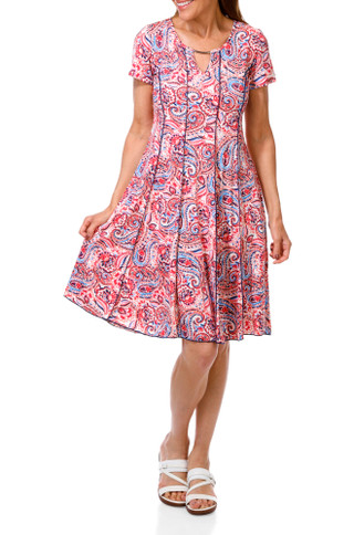 Thumbnail 1: Sami & Jo Women's Keyhole Swing Dress 