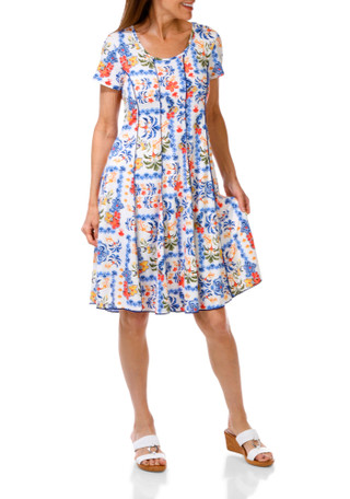 Thumbnail 1: Sami & Jo Women's Keyhole Swing Dress 