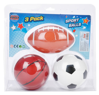 Thumbnail 2: Brooklyn Lollipop 3 Pk Sports Balls Set 