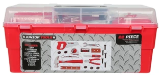 Thumbnail 2: Brooklyn Lollipop 22 Pc Junior Tool Set with Toolbox 
