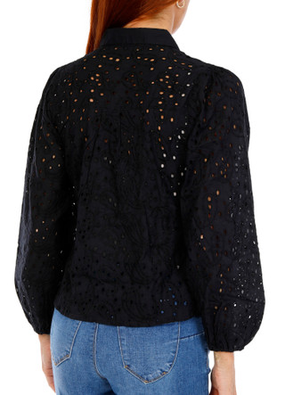 Thumbnail 2: Venus Women's Eyelet Button Down Top  