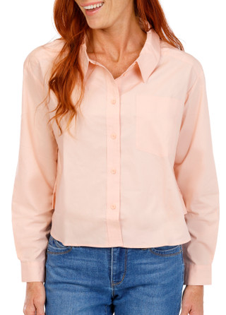 Thumbnail 1: Venus Women's Solid Button Down Top  