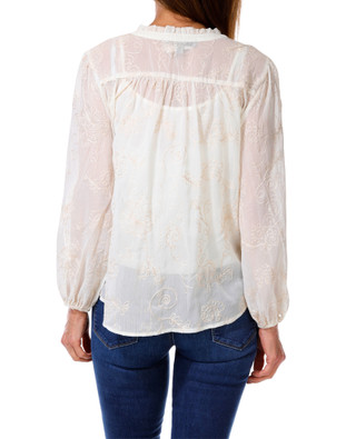 Thumbnail 2: FIGUEROA & FLOWER Women's Embroided Button Up Top 