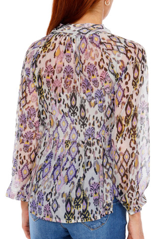 Thumbnail 2: Venus Women's Chiffon Printed Blouse  