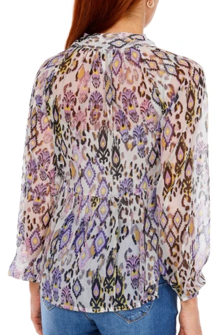 Thumbnail 4: Venus Women's Chiffon Printed Blouse  