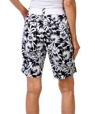 Thumbnail 2: Dash Women's Petite Kate Tropical Bermuda Shorts 