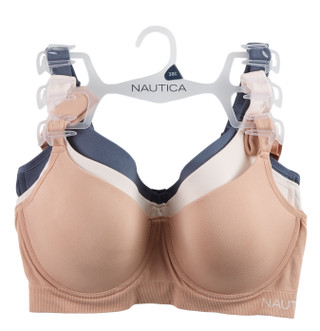 Thumbnail 1: Nautica 3 Pk Comfort Strap Bras  