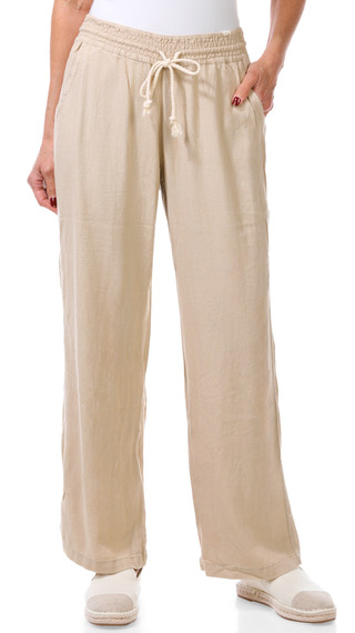 Thumbnail 1: April Kiss Juniors Drawstring Wide Leg Beach Pants 