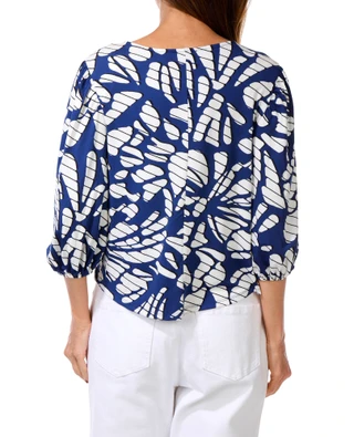Thumbnail 2: Ava & Grace Women's Petite Floral Button Up Top 