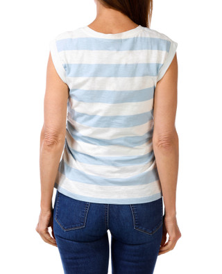 Thumbnail 2: Sanctuary Women's Striped Side Ruched Muscle Top 