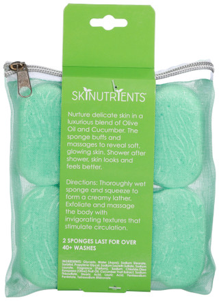 Thumbnail 2: Spongeables 2 Pc Skinutrients Body Wash In A Sponge Set 