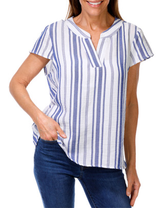 Thumbnail 1: Cavalini Women' s Stripe Print Top  