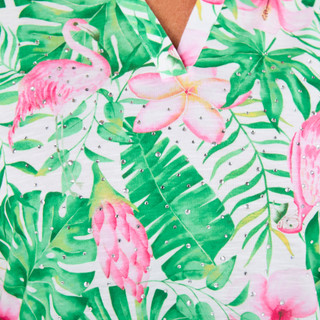 Thumbnail 3: Onque Women's Tropical Print Top  