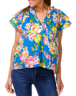 Thumbnail 1: Counterparts Women's Floral Print Blouse  