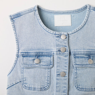 Thumbnail 2: BLUE REVIVAL Women's Denim Button Front Vest 