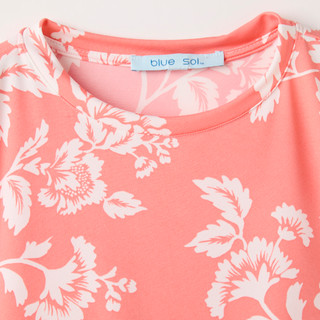 Thumbnail 2: Blue Sol Women's Floral Cap Sleeve Top 