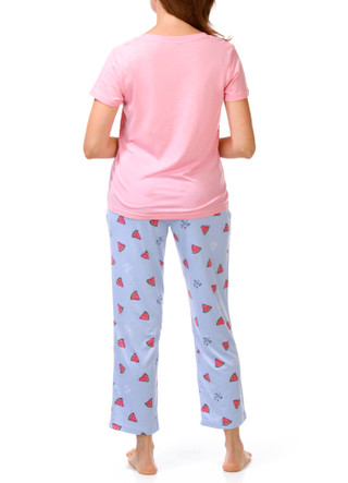 Thumbnail 4: Life is Good Women's 2 Pc Watermelon Pajama Pant Set 