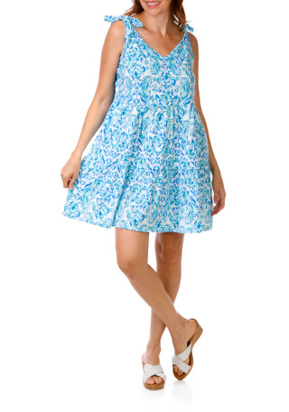 Thumbnail 1: Stella Parker Women's Sleeveless Shoulder Bow Dress 