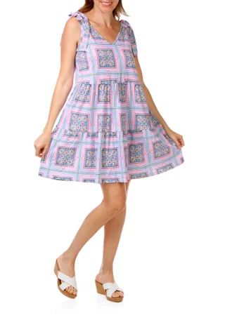 Thumbnail 1: Stella Parker Women's Sleeveless Shoulder Bow Dress 