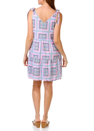 Thumbnail 2: Stella Parker Women's Sleeveless Shoulder Bow Dress 
