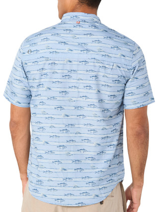 Thumbnail 3: The American Outdoorsman Men's Short Sleeve Print Guide Button Down Shirt 