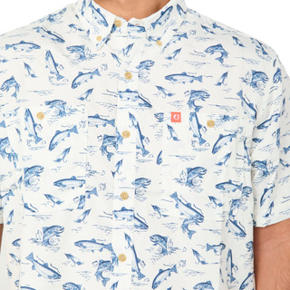 Thumbnail 3: The American Outdoorsman Men's Short Sleeve Print Guide Button Down Shirt 