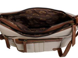 Thumbnail 4: White Mountain Chesterton Two-Tone Crossbody Handbag 