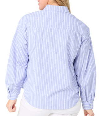 Thumbnail 2: Nanette Lepore Women's Long Sleeve Stripe Embellished Top 
