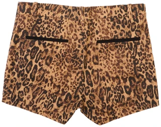 Thumbnail 2: BLUE REVIVAL Junior's Willa Leopard Trouser Shorts 