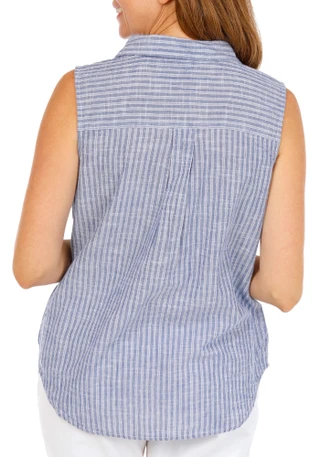 Thumbnail 3: Dash Women's Sleeveless Button Down Top 